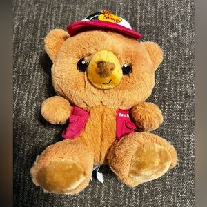 Bass Pro Shops Plush Stuffed Trucker Cap Bear Toy - Brown/Pink